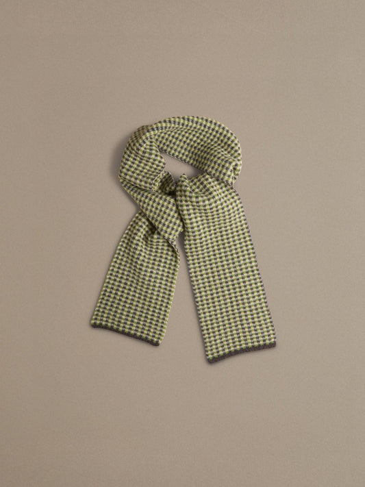 Small Check Scarf | Green