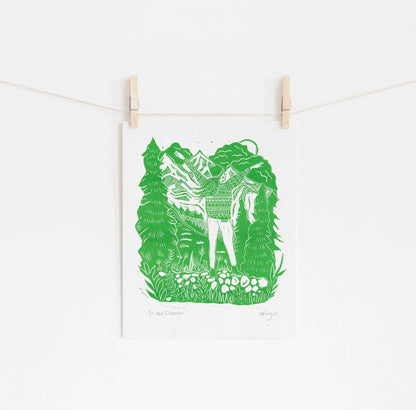 In Her Element Risograph Print