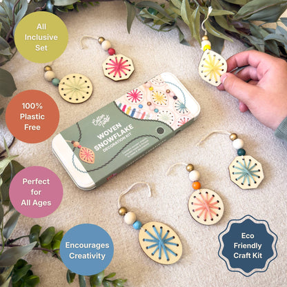 Woven Snowflake Christmas Decoration Kit