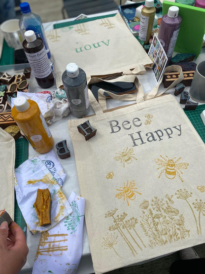 Block Printing Fabric Napkin Workshop