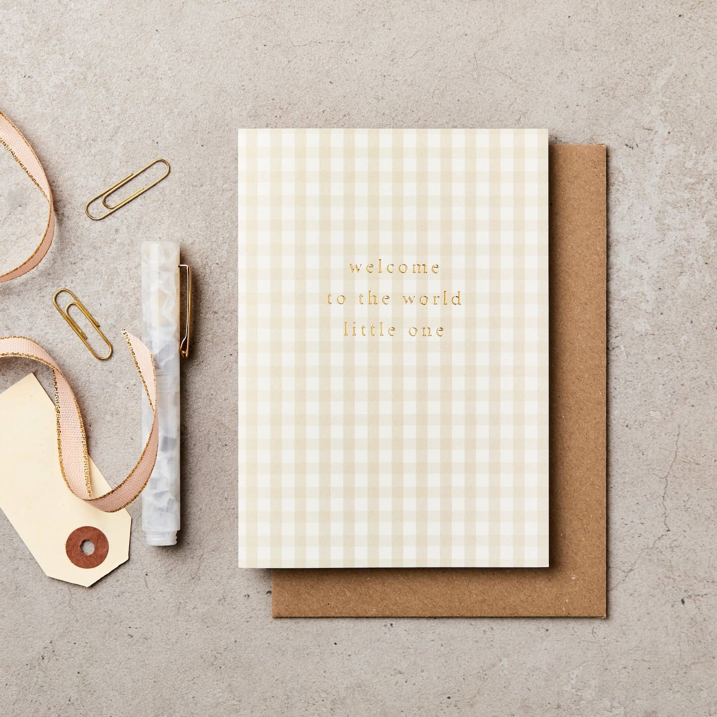 Welcome World New Baby Card