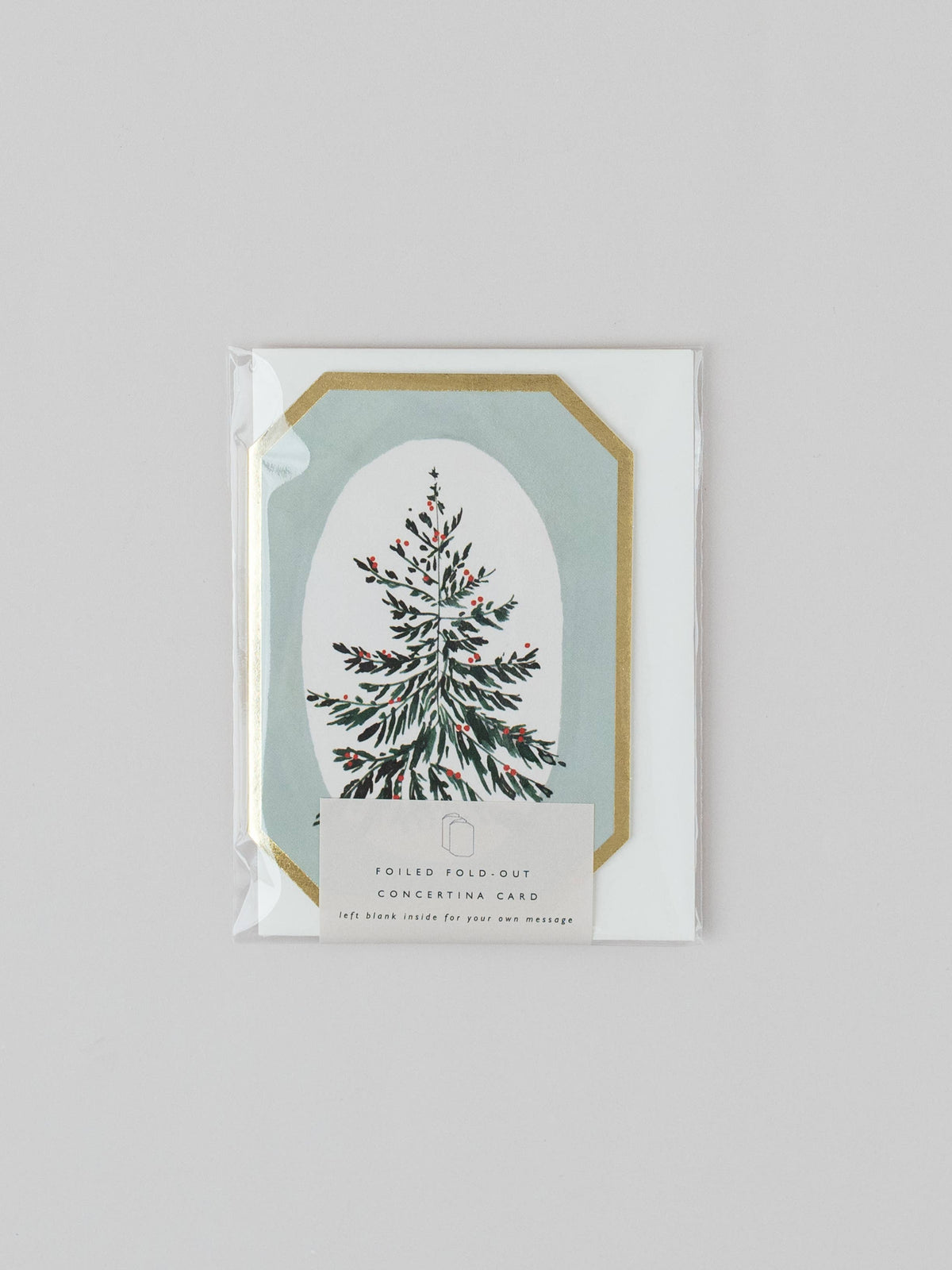 Botanical Concertina Mini Christmas Card