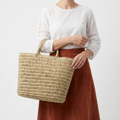 Boho Beach Basket Bag