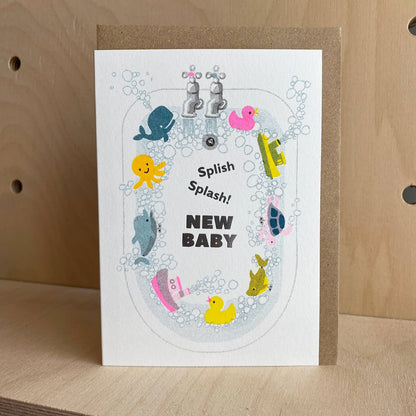 Splish Splash Baby Card
