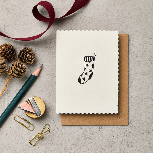 Mini Stocking Christmas Card