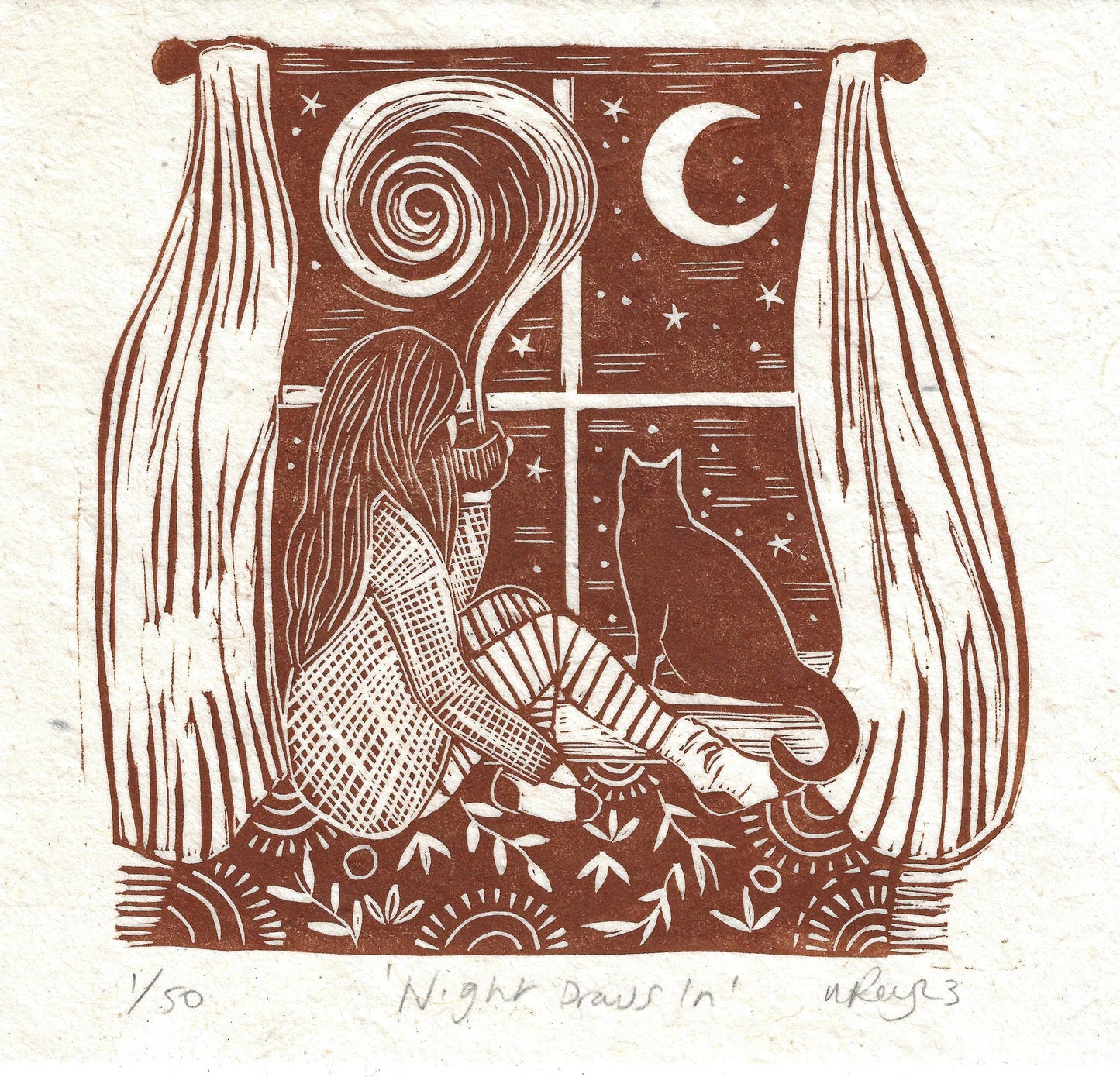 Night Draws In Card
