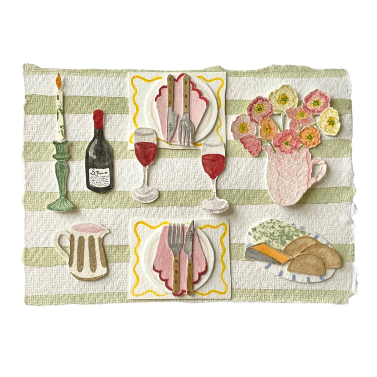 Fine Dining, Greetings Card