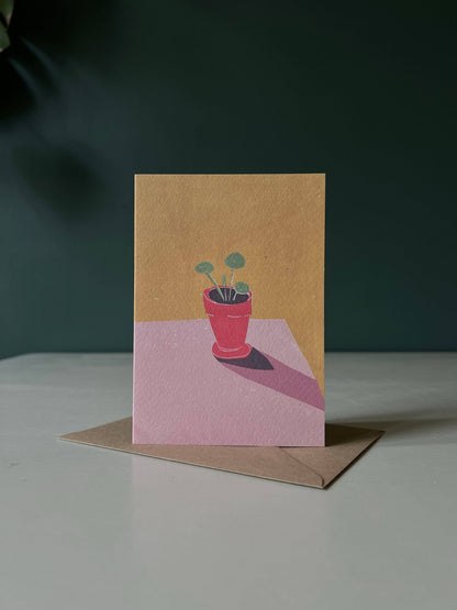 Pilea Baby Greeting Card
