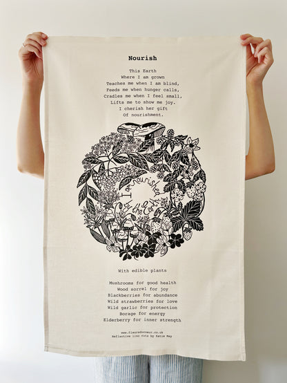 ‘Nourish’ Tea Towel