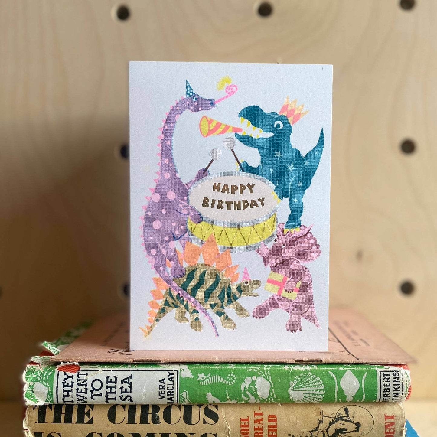 Dinosaurs Party Birthday Card