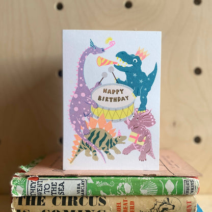 Dinosaurs Party Birthday Card