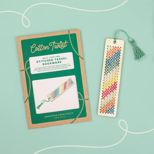 DIY Craft Kit: Make Your Own Stitched Tassel Bookmark