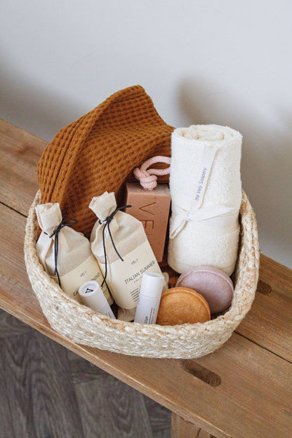 Natural Handmade Soap On A Rope With Pink Clay  -Amélie