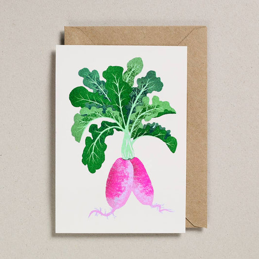 Radish Risograph Card