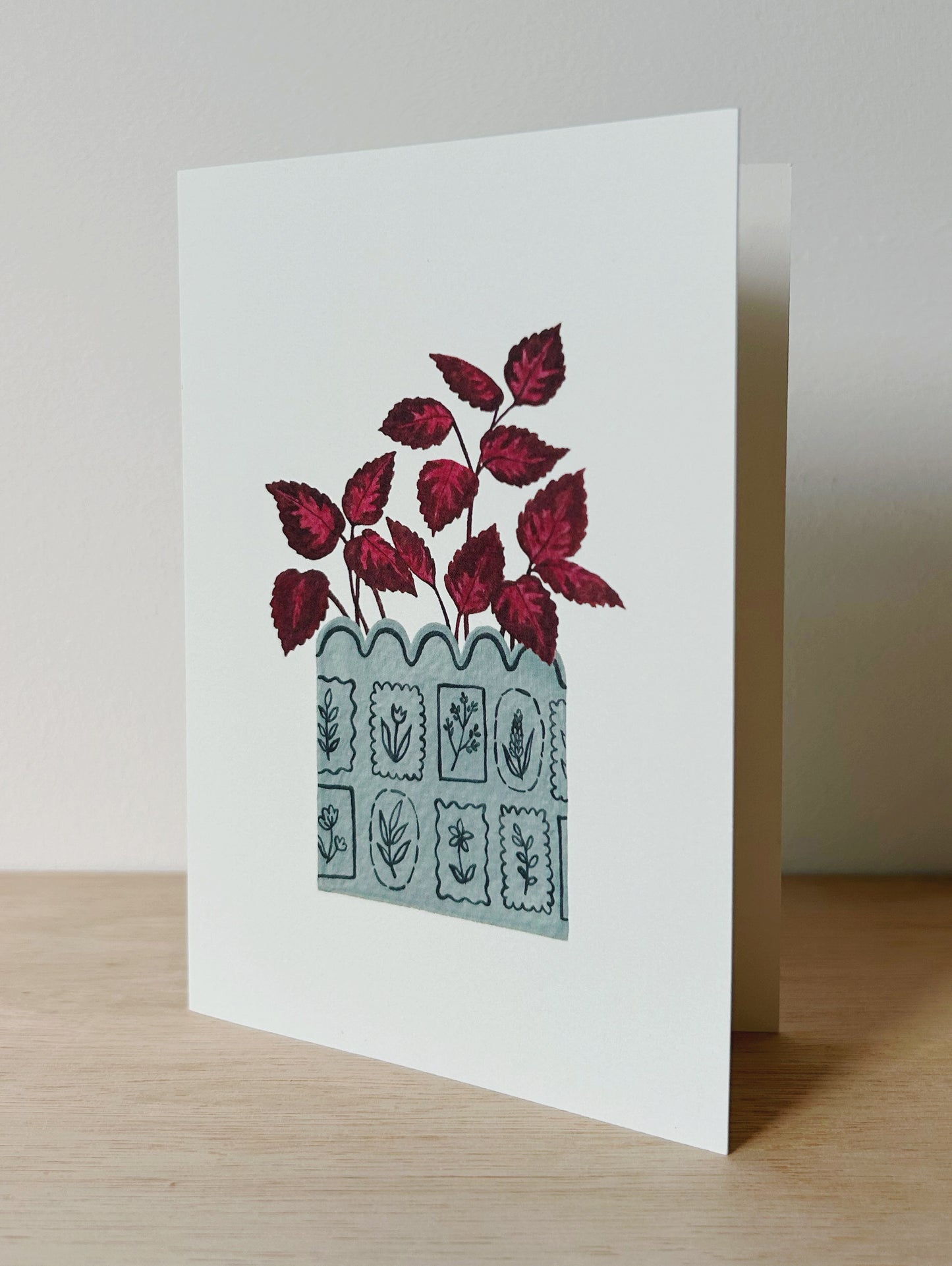 Red Plant Card