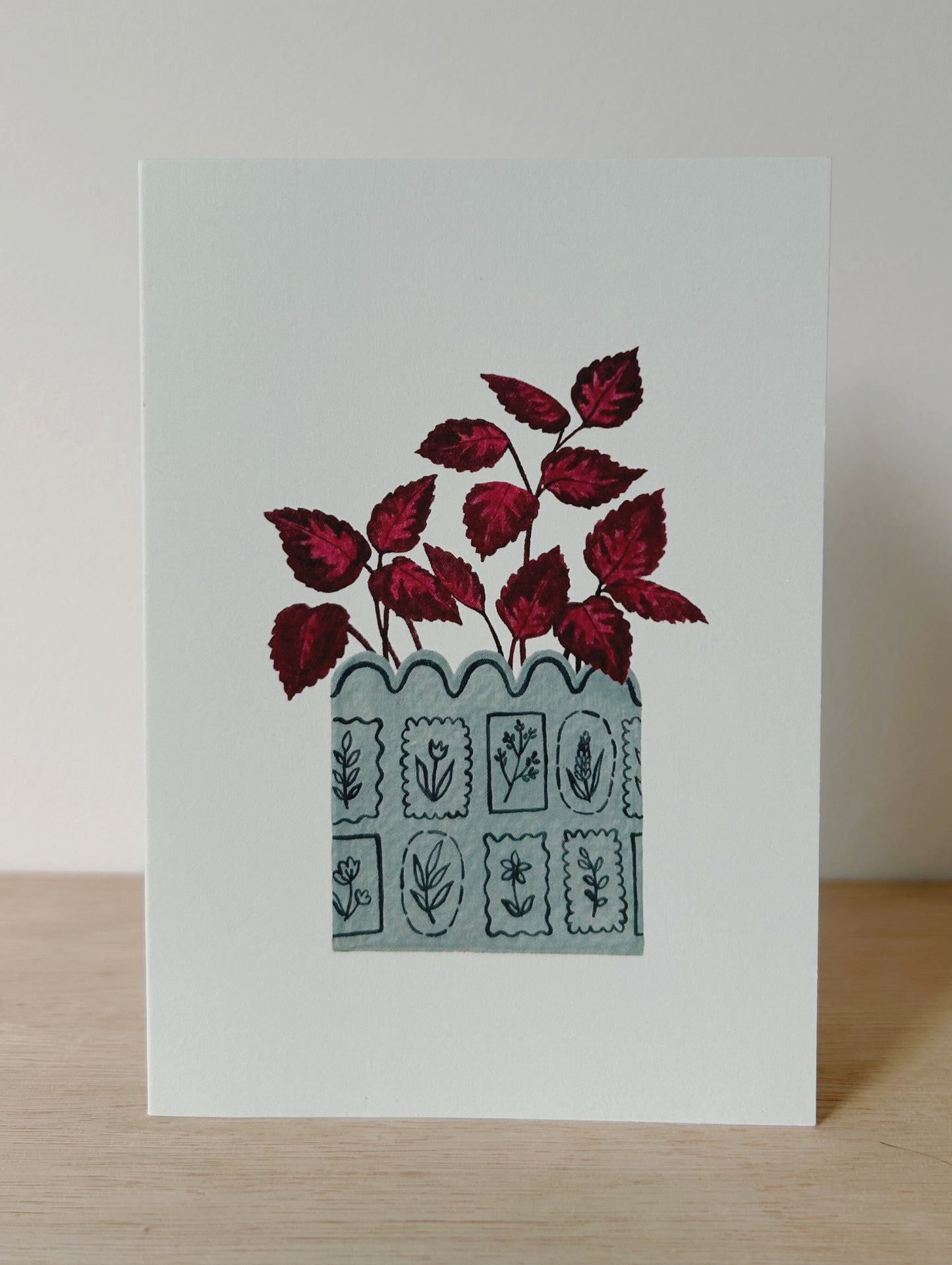 Red Plant Card