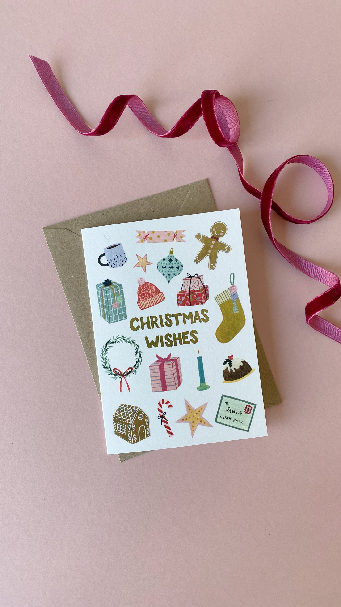 'Christmas Wishes' Christmas Card