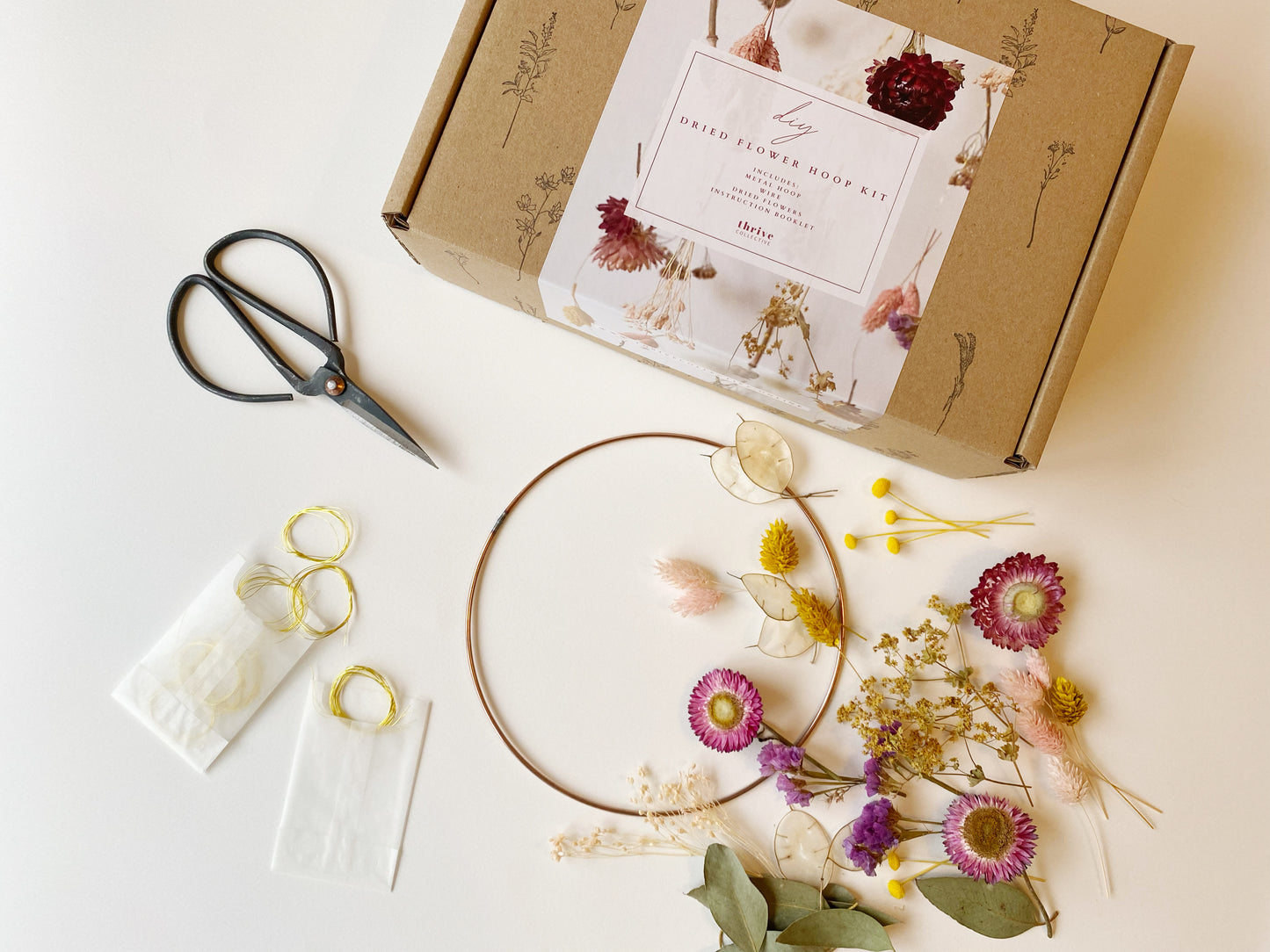 DIY Dried Flower Hoop Kit