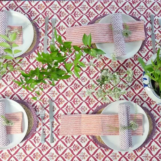 Cherry Trellis Tablecloth