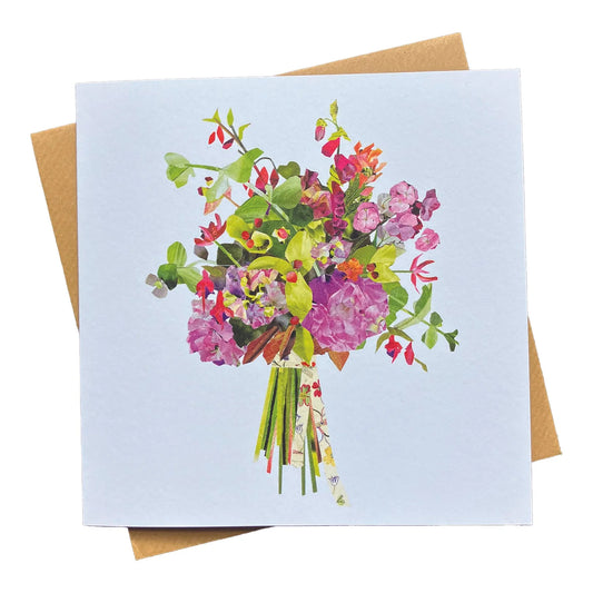 Hydrangeas Bloom Collage Card