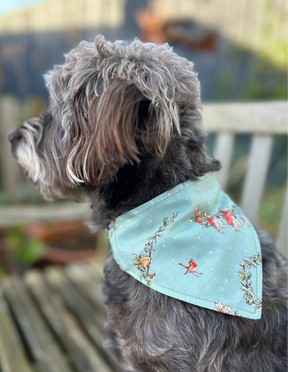 Beatrix/Blue Pattern Reversible Dog Bandana