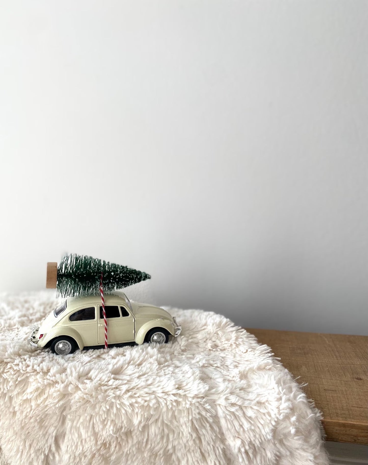 Festive Car with Tree Decoration