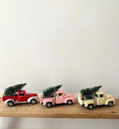 Festive Truck with Tree Decoration