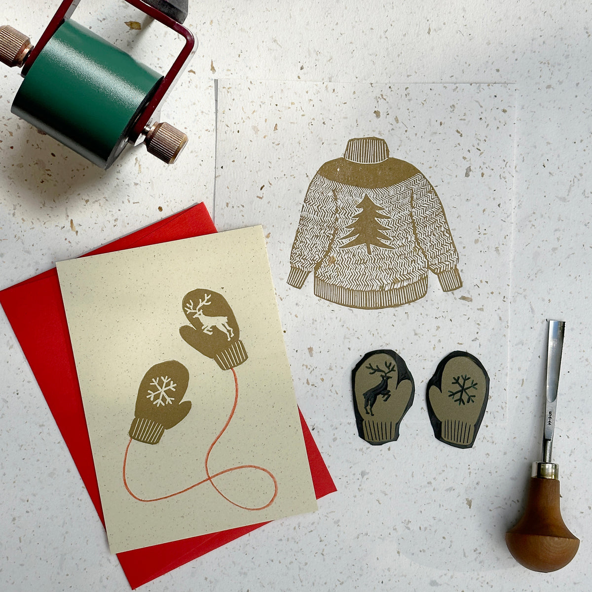 Christmas Card Linocut Printmaking - Wednesday 18th November 17.30 - 21.00