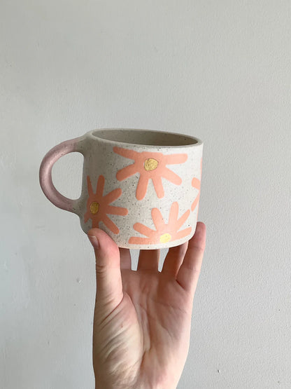 Coral Sunburst Mug