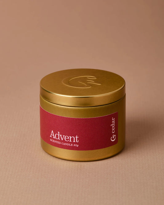 Advent Tin Candle