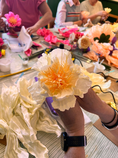 Giant Peony Flower Workshop - Thursday 6th August 18.15 - 21.00