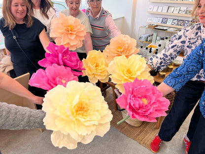 Giant Peony Flower Workshop - Thursday 6th August 18.15 - 21.00