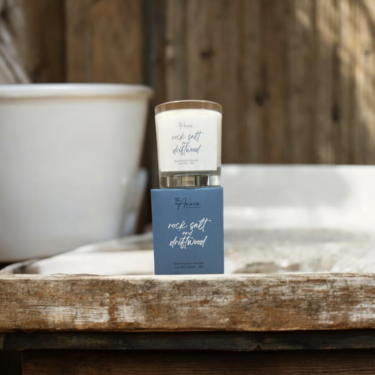 Rock Salt & Driftwood Soy Wax Candle