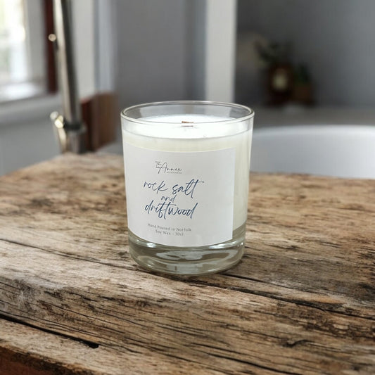 Rock Salt & Driftwood Soy Wax Candle