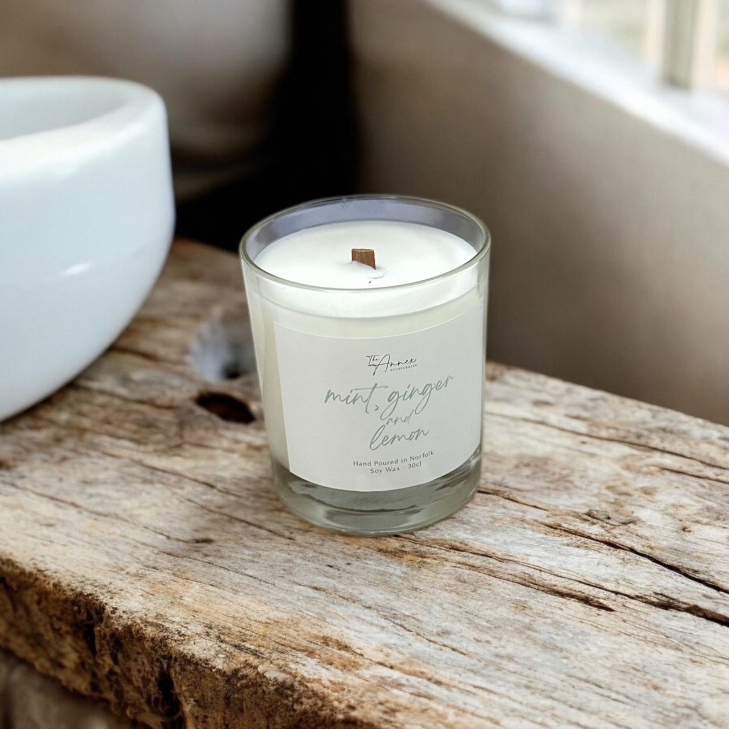 Mint, Ginger & Lemon Soy Wax Candle