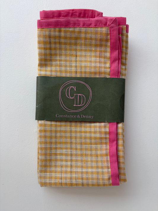 *Sale* Gingham Napkin Set