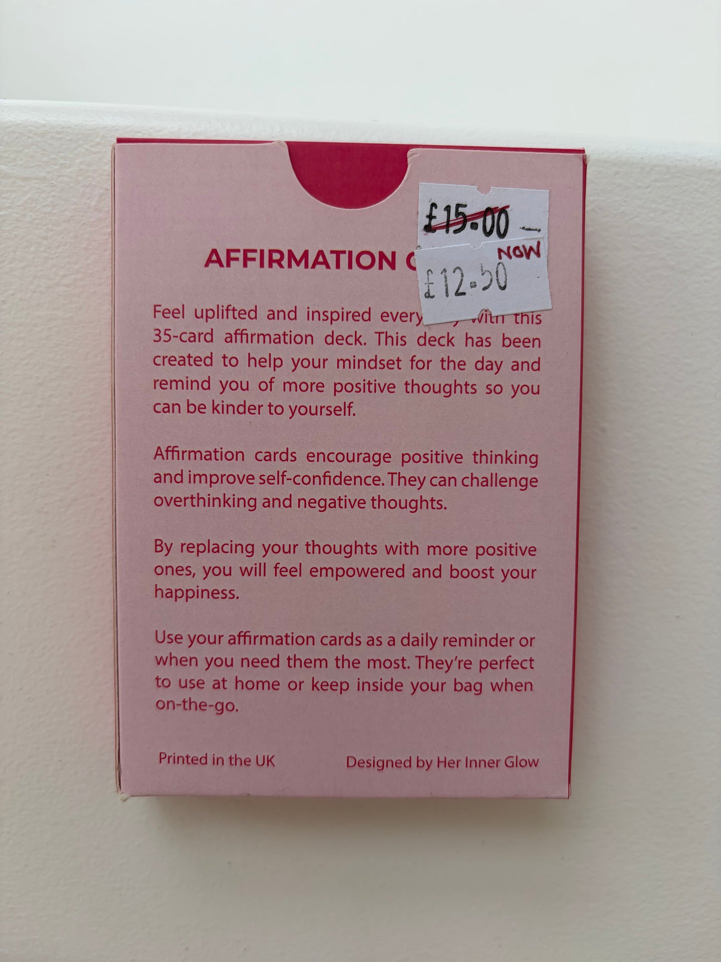 *Seconds* Affirmation Cards