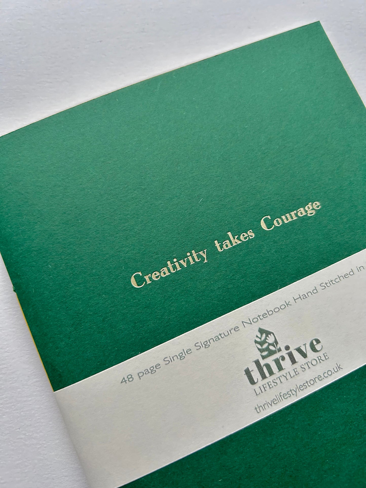 'Creativity Takes Courage' Single Stitch Notebook - A5