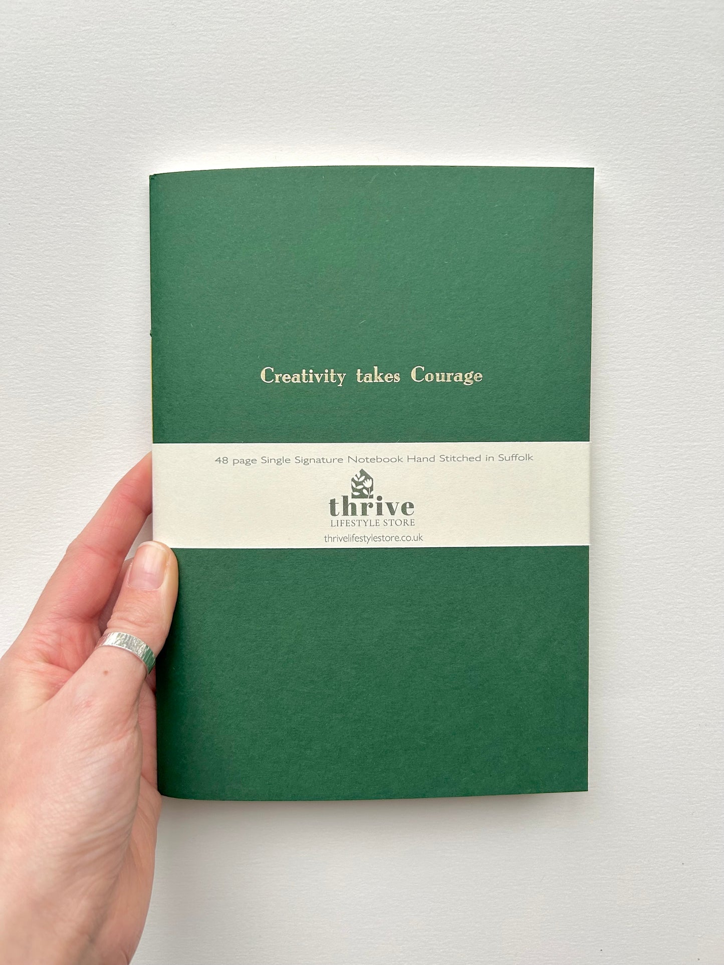 'Creativity Takes Courage' Single Stitch Notebook - A5