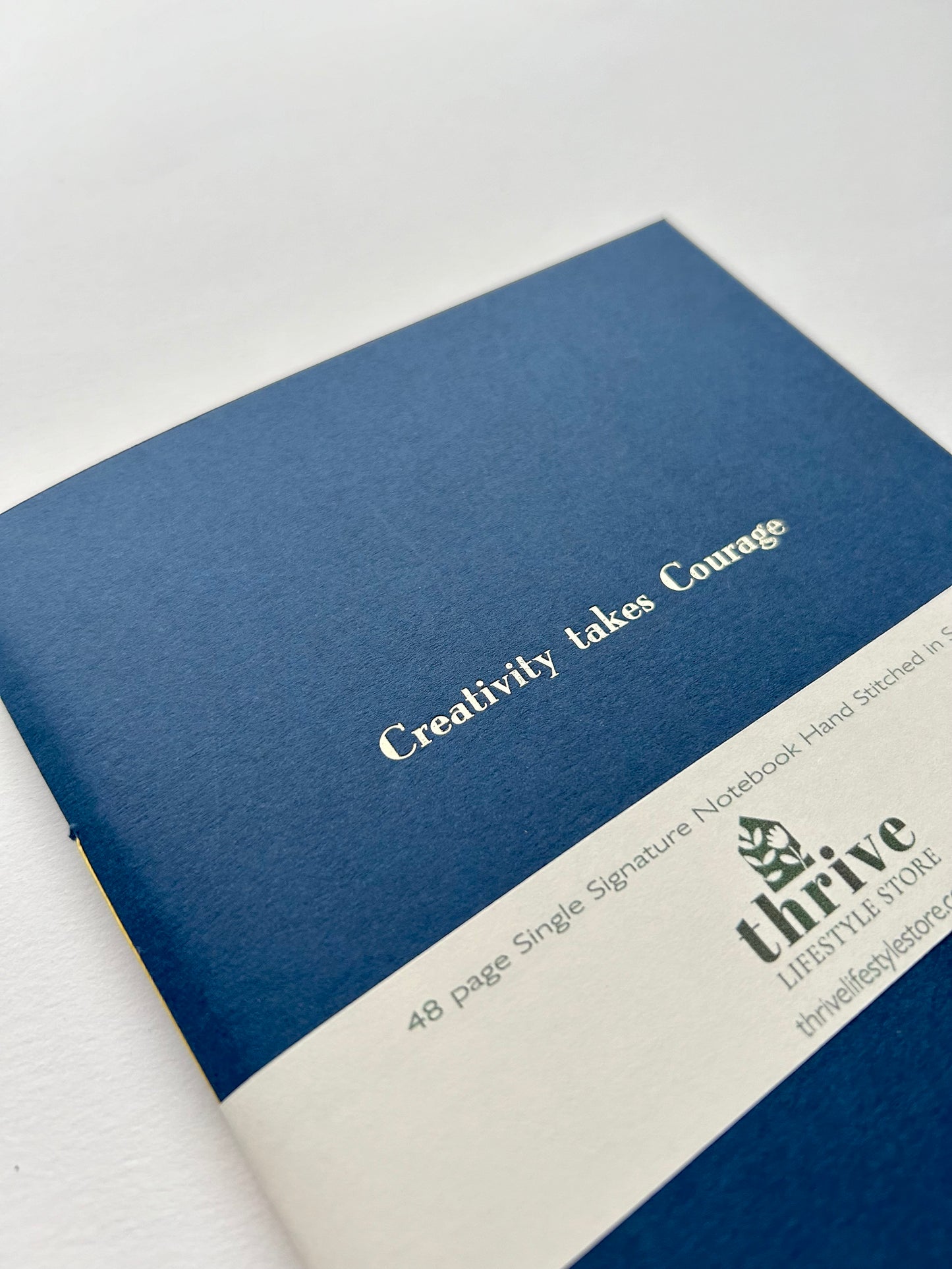 'Creativity Takes Courage' Single Stitch Notebook - A5