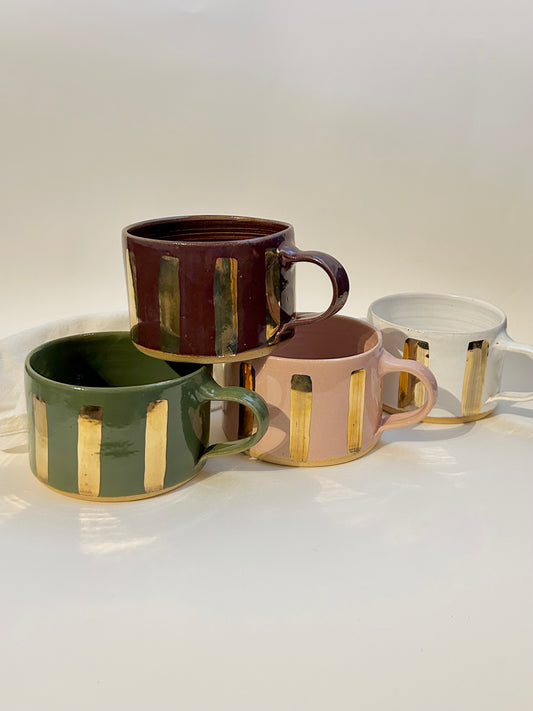 Gold Stripe Mug