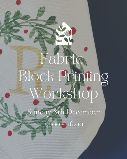 Block Printing Fabric Napkin Workshop