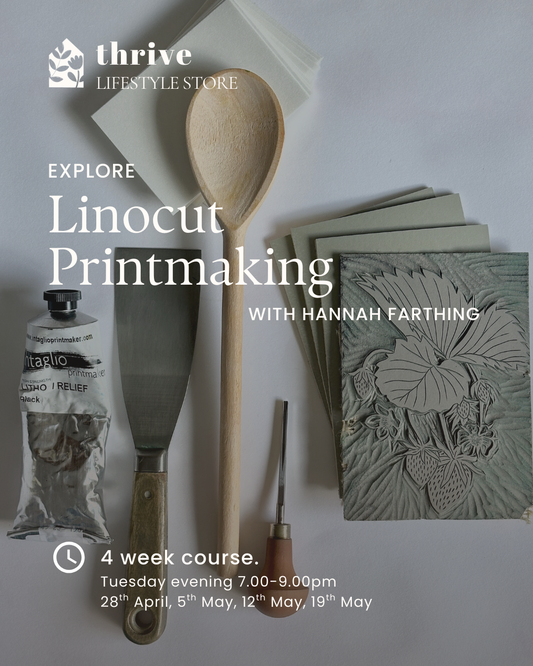 Linocut Printmaking - 28th April-19th May - 4 Week Course