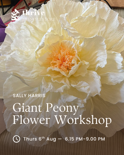 Giant Peony Flower Workshop - Thursday 6th August 18.15 - 21.00