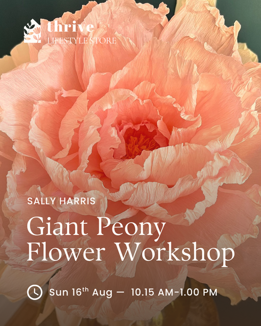 Giant Peony Flower Workshop - Sunday 16th August 10.15 - 13.00