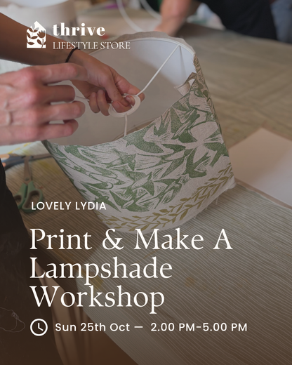 Print & Make A Lampshade Workshop - Sunday 25th October 14.00-17.00