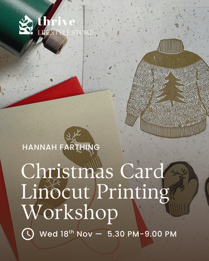 Christmas Card Linocut Printmaking - Wednesday 18th November 17.30 - 21.00