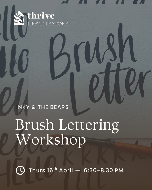 Brush Lettering Workshop - Thursday 16th April 18.30-20.30