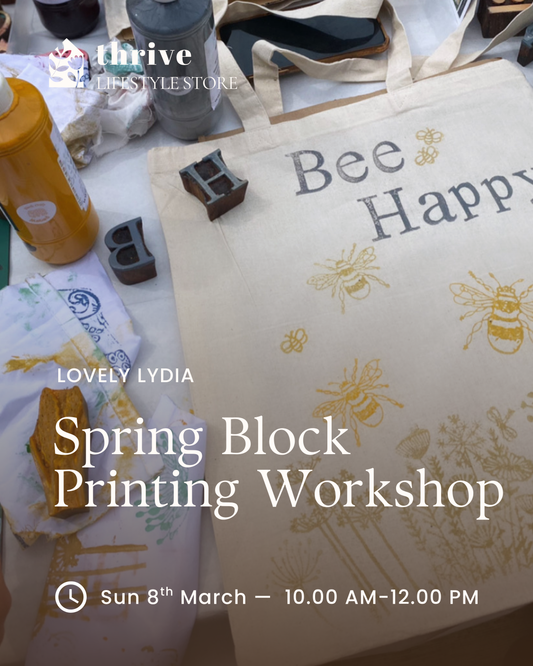 Spring Block Printing Workshop - Sunday 8th March 10.00-12.00