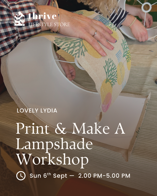 Print & Make A Lampshade Workshop - Sunday 6th September 14.00-17.00